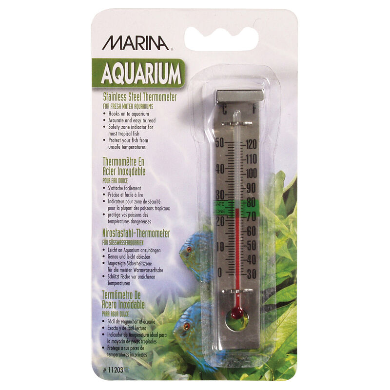 Stainless Steel Aquarium Thermometer image number 1