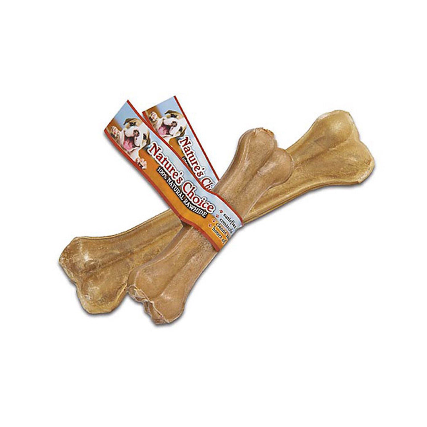 Loving Pets Nature's Choice Pressed Rawhide Bone Dog Treat Pet