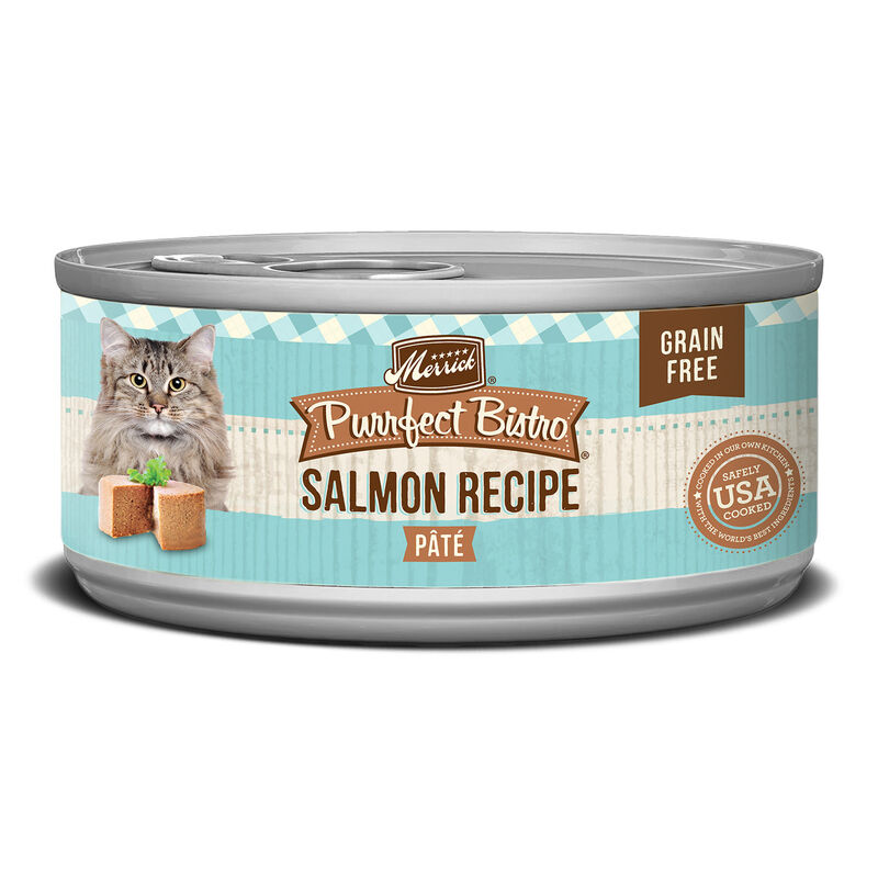 Merrick Purrfect Bistro Grain Free Salmon Pate Recipe Wet Cat Food