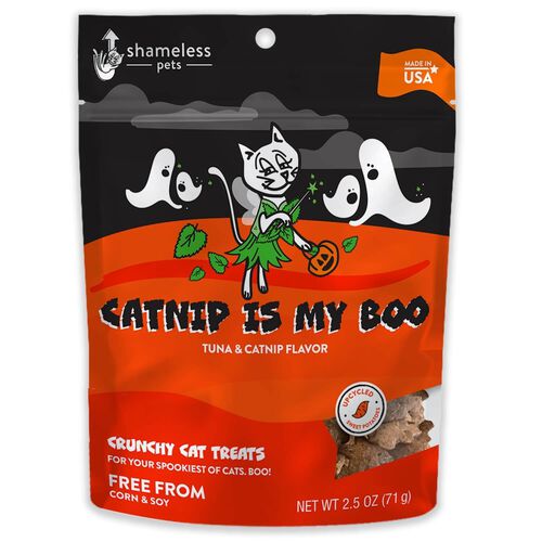 Shameless Pets Catnip Is My Boo Crunchy Cat Treats