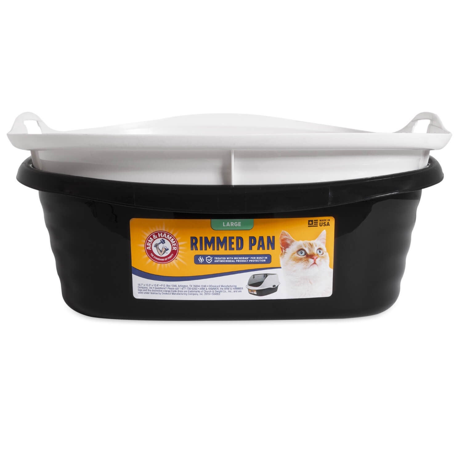 Rimmed litter box top