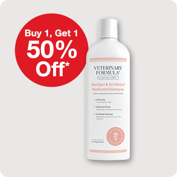 Buy 1, Get 1 50% Off Veterinary Formula Shampoo, Conditioners & Sprays