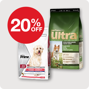 20% Off Performatrin Dog Food 4 lb. bags