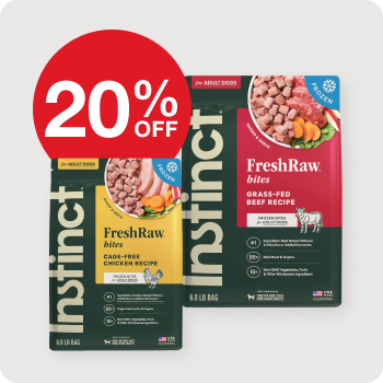 20% Off Instinct Frozen Dog Food