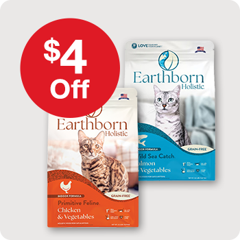 $4 Off Earthborn Holistic Cat Food  12.5 lb. bags