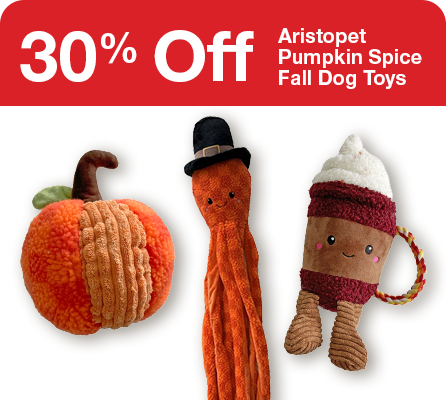 30% Off Aristopet Pumpkin Spice Fall Dog Toys 