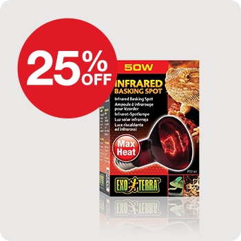 25% Off Exo Terra Reptile Basking Bulbs 