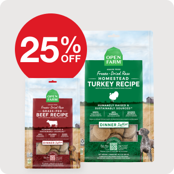 25% Off Open Farm Freeze-Dried Dog Food