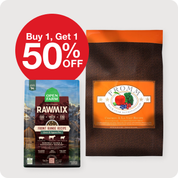 Buy 1 Get 1 50% off Select Kibble brands