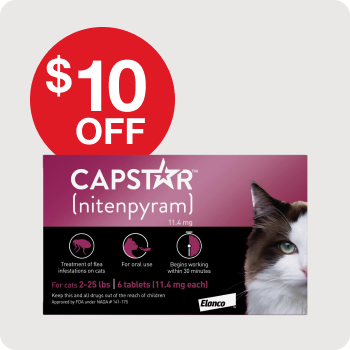 $10 Off Capstar Oral Flea Treatment
