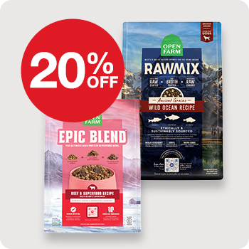 20% Off Open Farm RawMix, GoodGut, & Epic Blend Dog Food  3.5 - 22 lb. bags