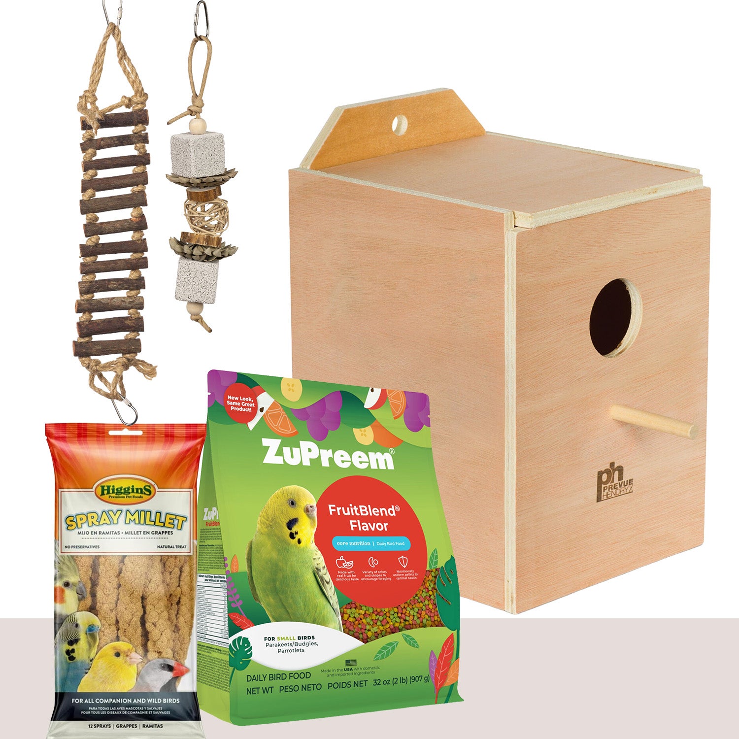 Parakeet Food Supplies Set