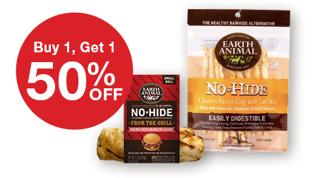 Buy 1, Get 1 50% Off Earth Animal Dog Treats
