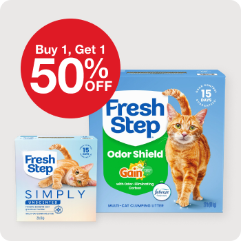 Buy 1, Get 1 50% Off Fresh Step Cat Litter 22 lb