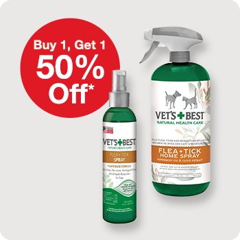 Buy 1, Get 1 50% Off Vet's Best Flea & Tick Treatments for Dogs and Cats