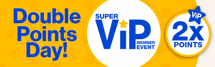 "Super VIP Member Event" lockup "5x Points on Toys" in blue circle