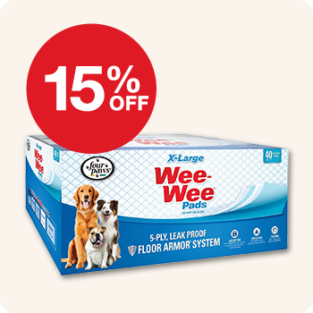 15% Off Four Paws Wee-wee Pads