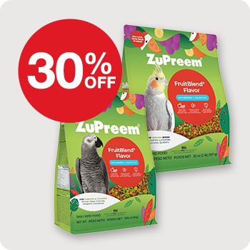 30% Off Zupreem Fruitblend Bird Food 