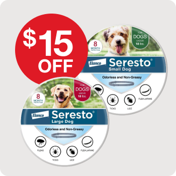 $15 Off Seresto Flea & Tick Collars