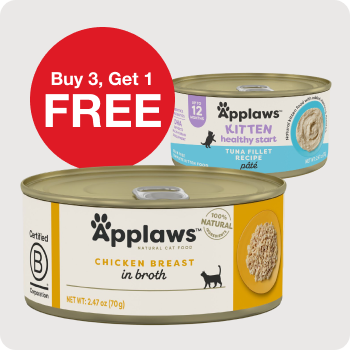 Buy 3 Get 1 FREE Applaws Cat Food 2.47 oz. cans