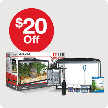 $20 Off Marina LED Aquatic Desktop Kit 5 Gal.