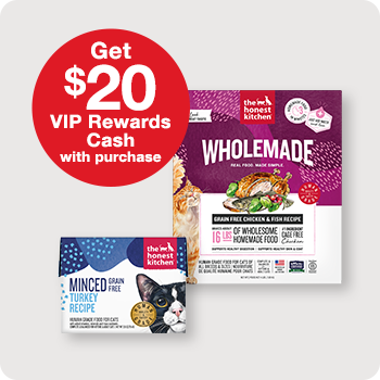 Get $20 in VIP Rewards with Minimum Purchase of $100 of The Honest Kitchen 