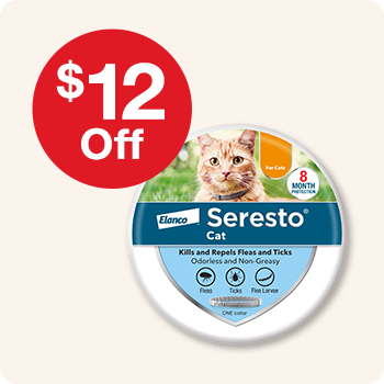 $12 Off Seresto Flea & Tick Collars for Cats (Reuse same tile from Sep)
