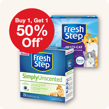 Buy 1, Get 1 50% Off* Fresh Step Litter 25 lb