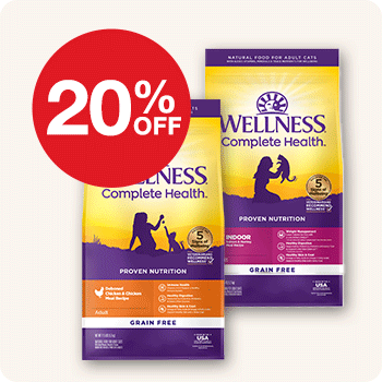 20% Off Wellness   Cat Food | 5 - 11.5 lb. bags