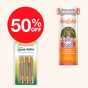 Package of Kali Kush featuring a bold "50% off" discount label prominently displayed on the front.