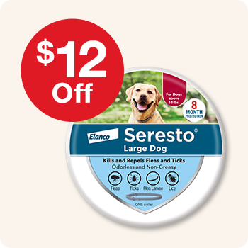 $12 Off Seresto Flea & Tick Collars for Dogs (Reuse same tile from Sep)