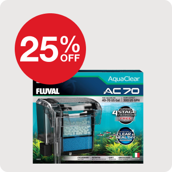 25% off Fluval Aquatic Filters and Media