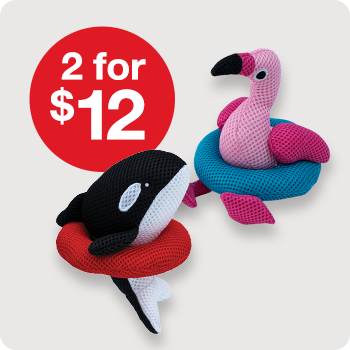 2 for $12 Territory Floating Dog Toys 