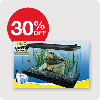 30% Off Tetra Deluxe LED Aquarium Kit 10 Gal., 29 Gal., 55 Gals.