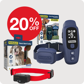 20% off Petsafe Fences, Bark Collars and Trainers for Dogs
