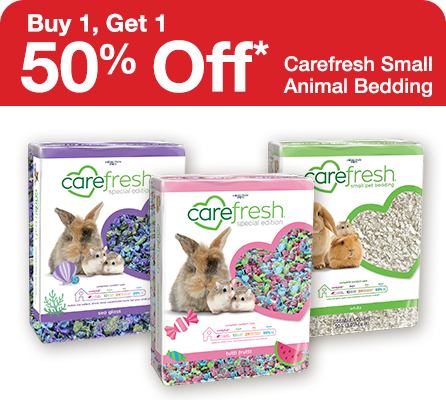 Buy 1, Get 1 50% Off Carefresh Small Animal Bedding 