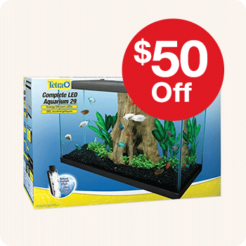 $50 Off Tetra Deluxe LED Aquarium Kit 29 Gal.