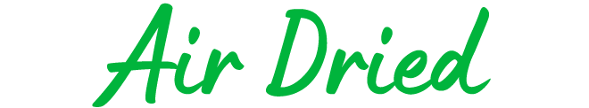 Air Dried in green