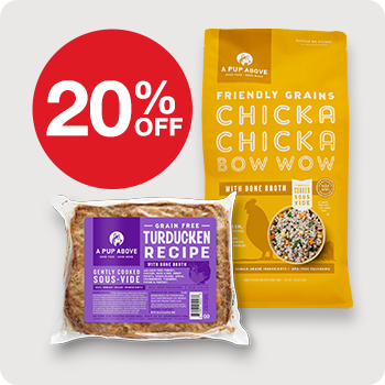 20% Off A Pup Above Dog Food