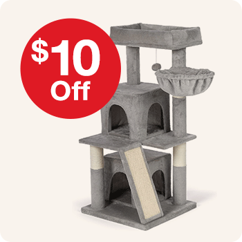 $10 Off All Prevue Full Size Cat Trees 