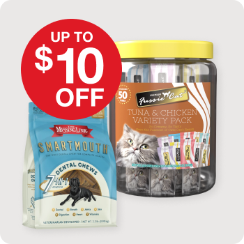 Up to $10 Off Select Treats (value size savings)