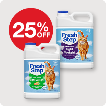 25% Off Fresh Step Lightweight Clumping Cat Litter 11.5 lb.