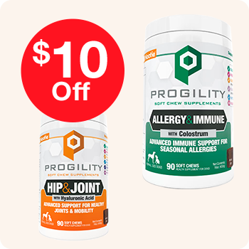 Progility product for allergy and immune support, featuring a clean design with a focus on health and wellness.