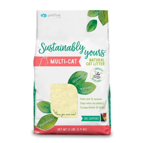 Sustainably Yours all natural cat litter
