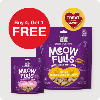 Buy 4, Get 1 Free Stella & Chewy's Cat Treats