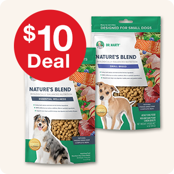$10 Deal Dr. Marty Dog Food 6 oz. bags