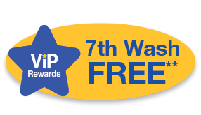 Image showcasing a special offer: the seventh wash is free for VIP customers. Image showcasing a special offer: the seventh wash is free for VIP customers.