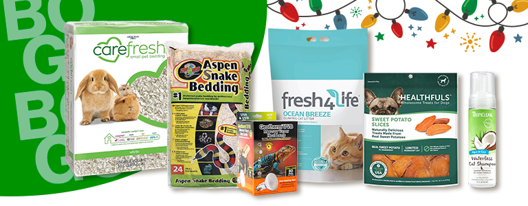 "BOGOs" dog treat bags, chews, and toys