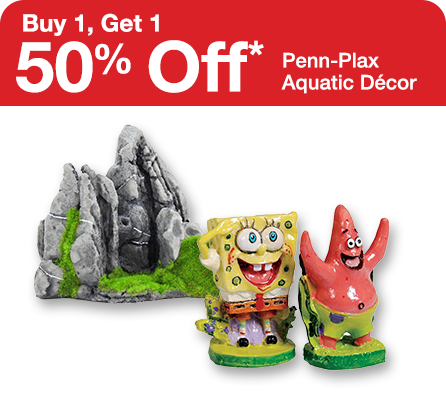 Buy 1, Get 1 50% Off Penn-Plax Aquatic D&eacute;cor 