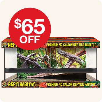 Zoo Med Front Opening Terrarium 25 Gal. with "$65 Off" offer